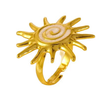 5) Golden Sun Adjustable Ring – Anillo de Sol Ajustable