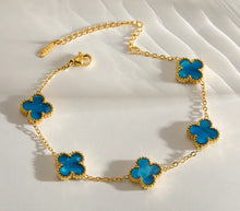 2) Brazalete trébol nacarado