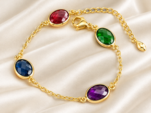3)Starlight Gems Collection – Stainless Steel Bracelet